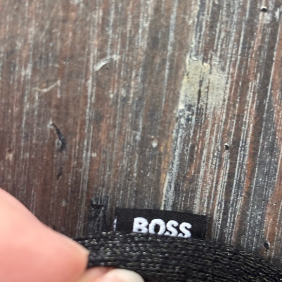 NWT Boss by Hugo Boss Black V-Neck Sweater with Ribbed Cuffs XL - Picture 6 of 12